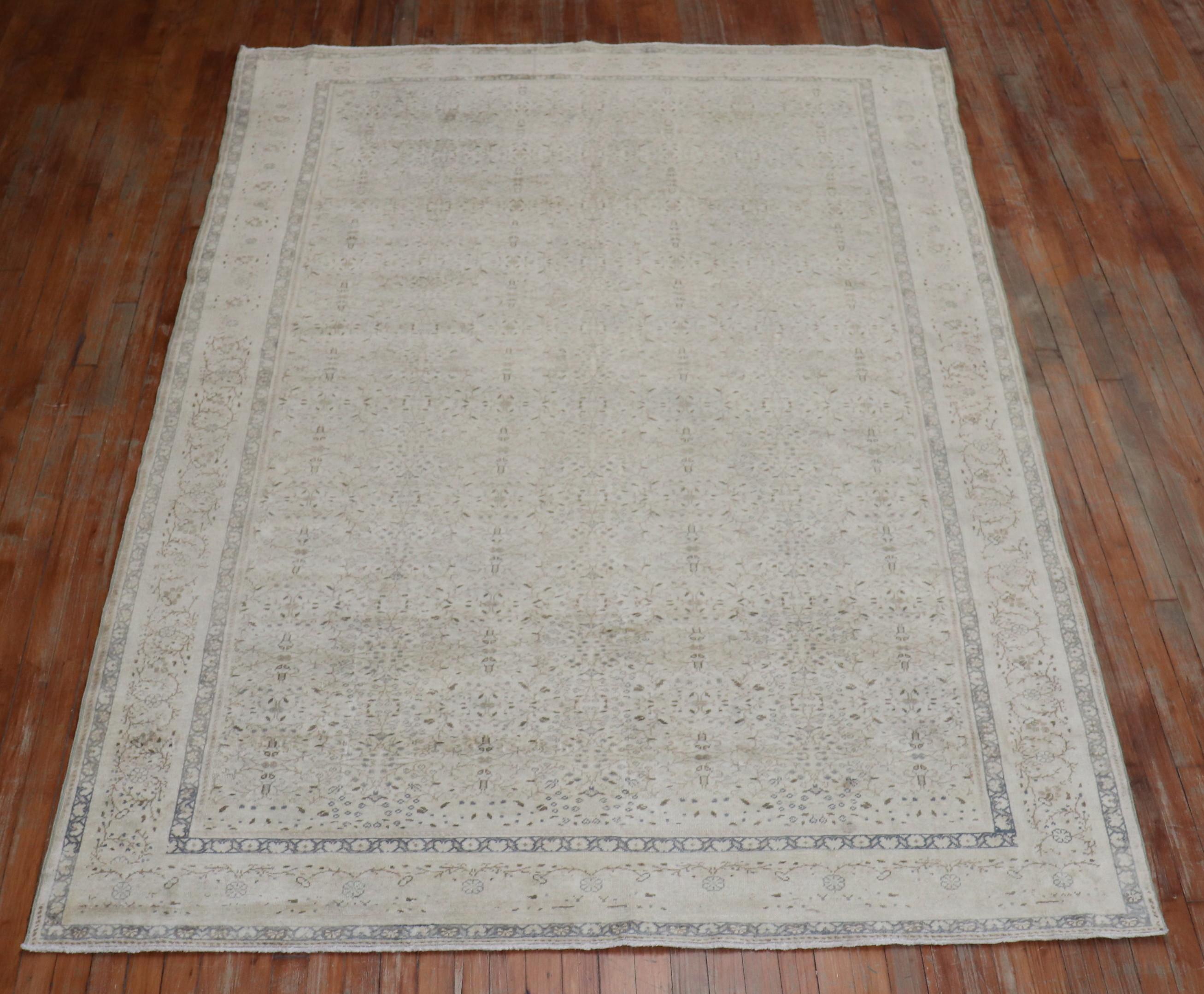 One of a kind Turkish Sivas in taupe's, greys and green.

Measures: 6'4