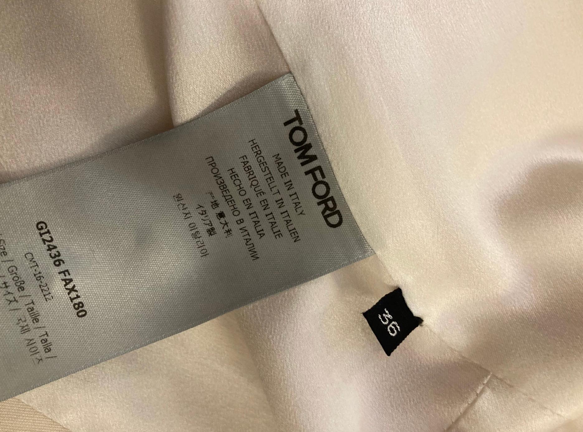 Ivory Tom Ford Skirt Suit For Sale 8