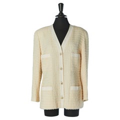 Ivory Tweed single breasted jacket CHANEL BOUTIQUE