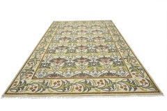 Ivory William Morris Inspired Area Rug