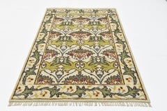 Ivory William Morris Inspired Area Rug
