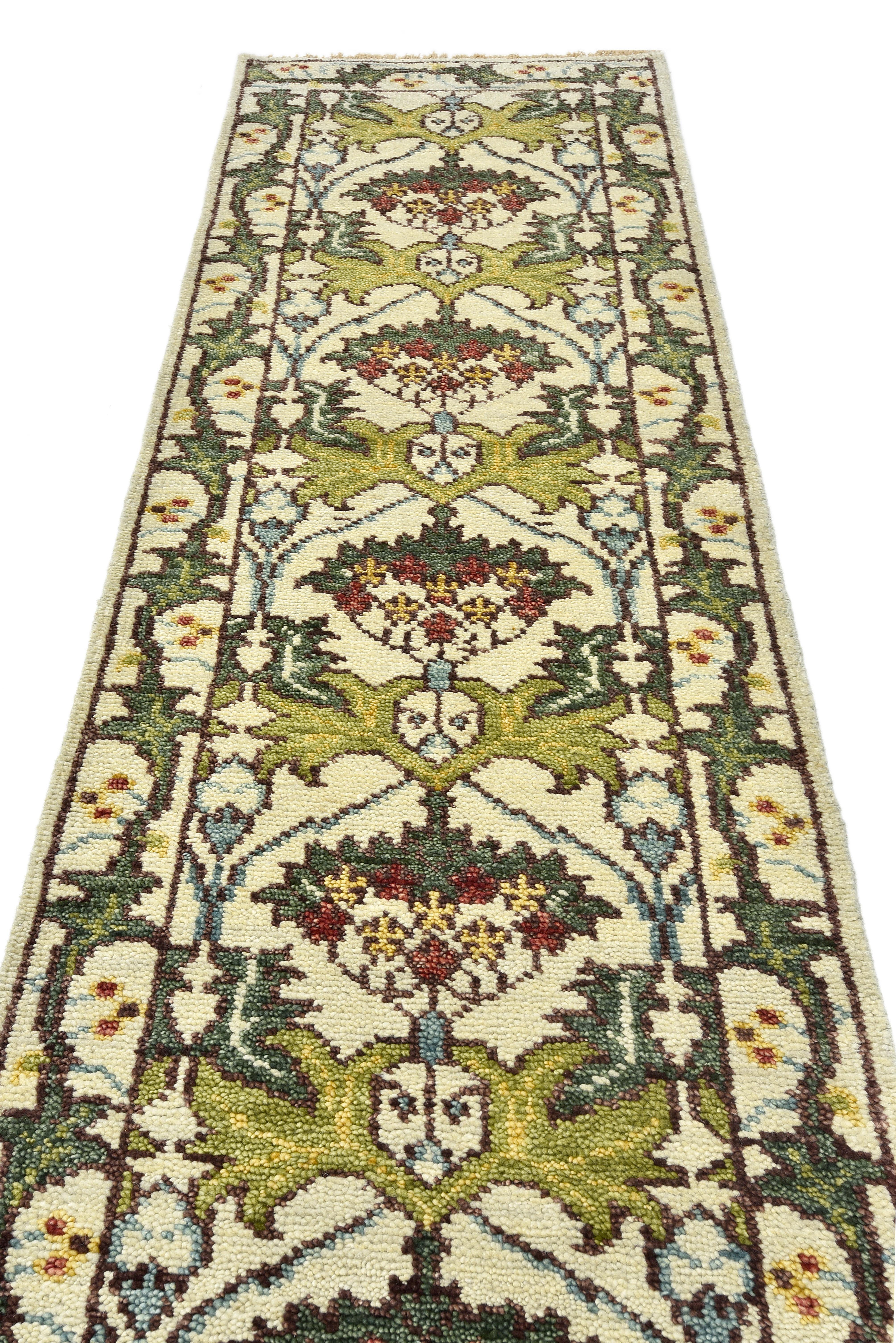 Arts and Crafts Runner in avorio ispirato a William Morris in vendita