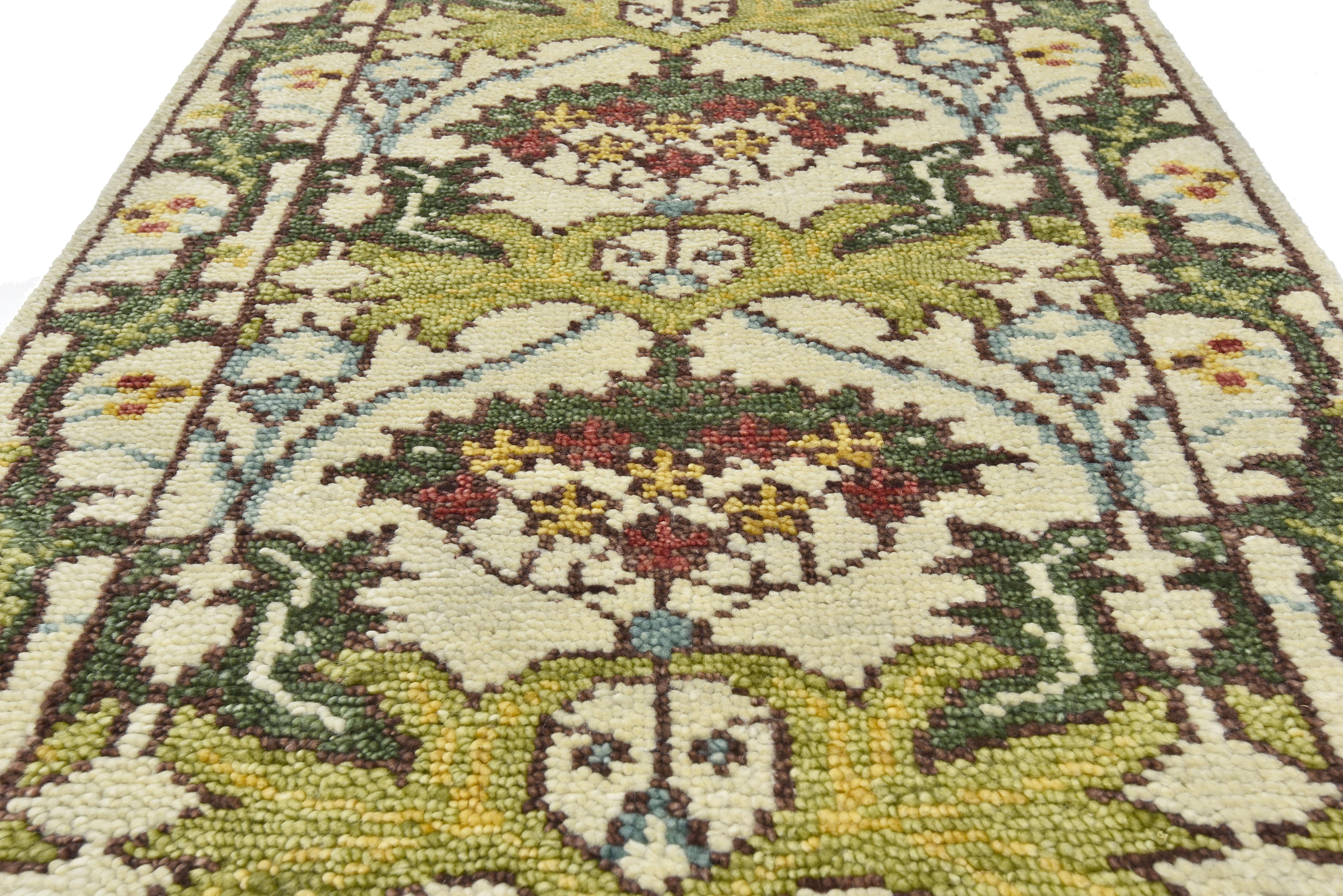 Indiano Runner in avorio ispirato a William Morris in vendita