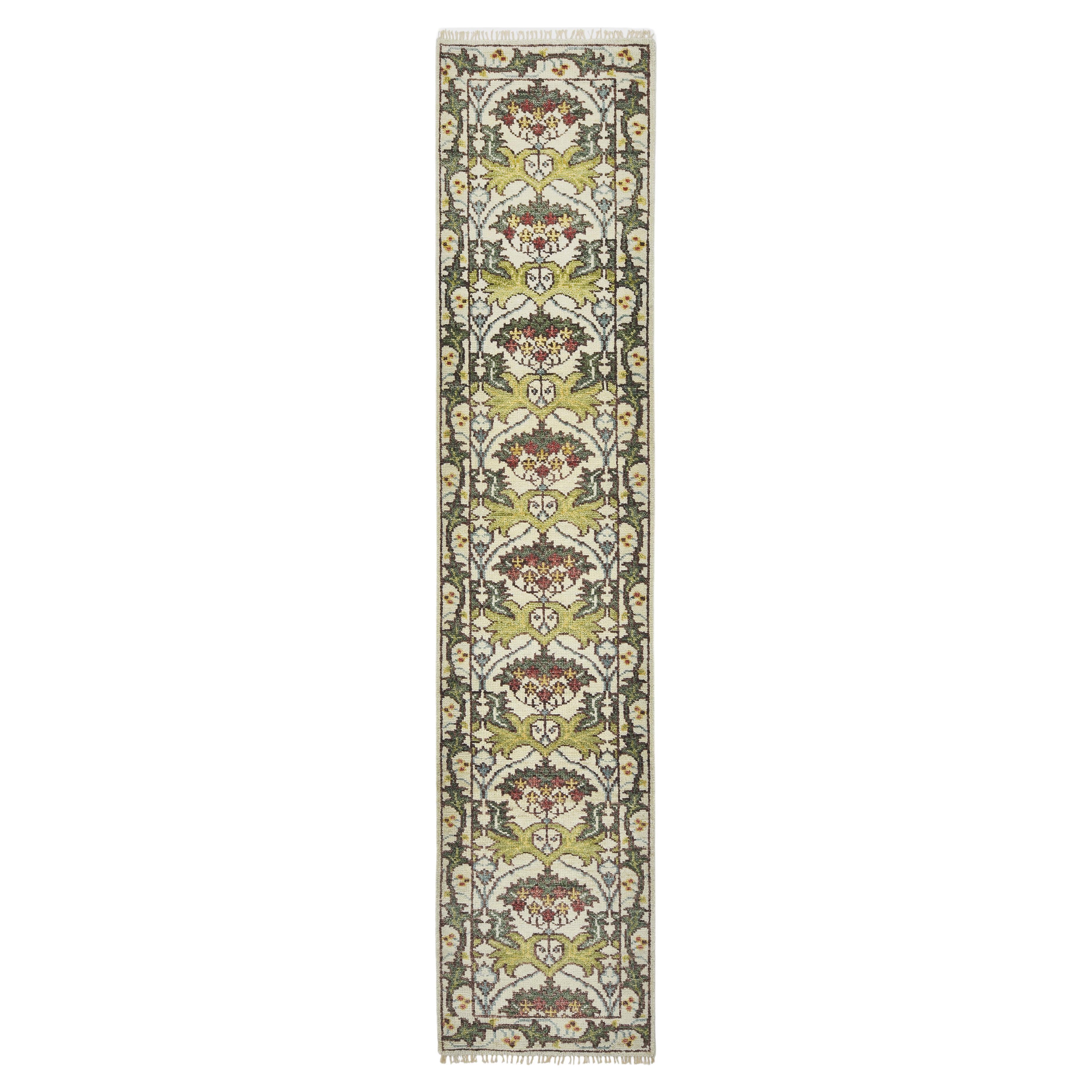 Runner in avorio ispirato a William Morris