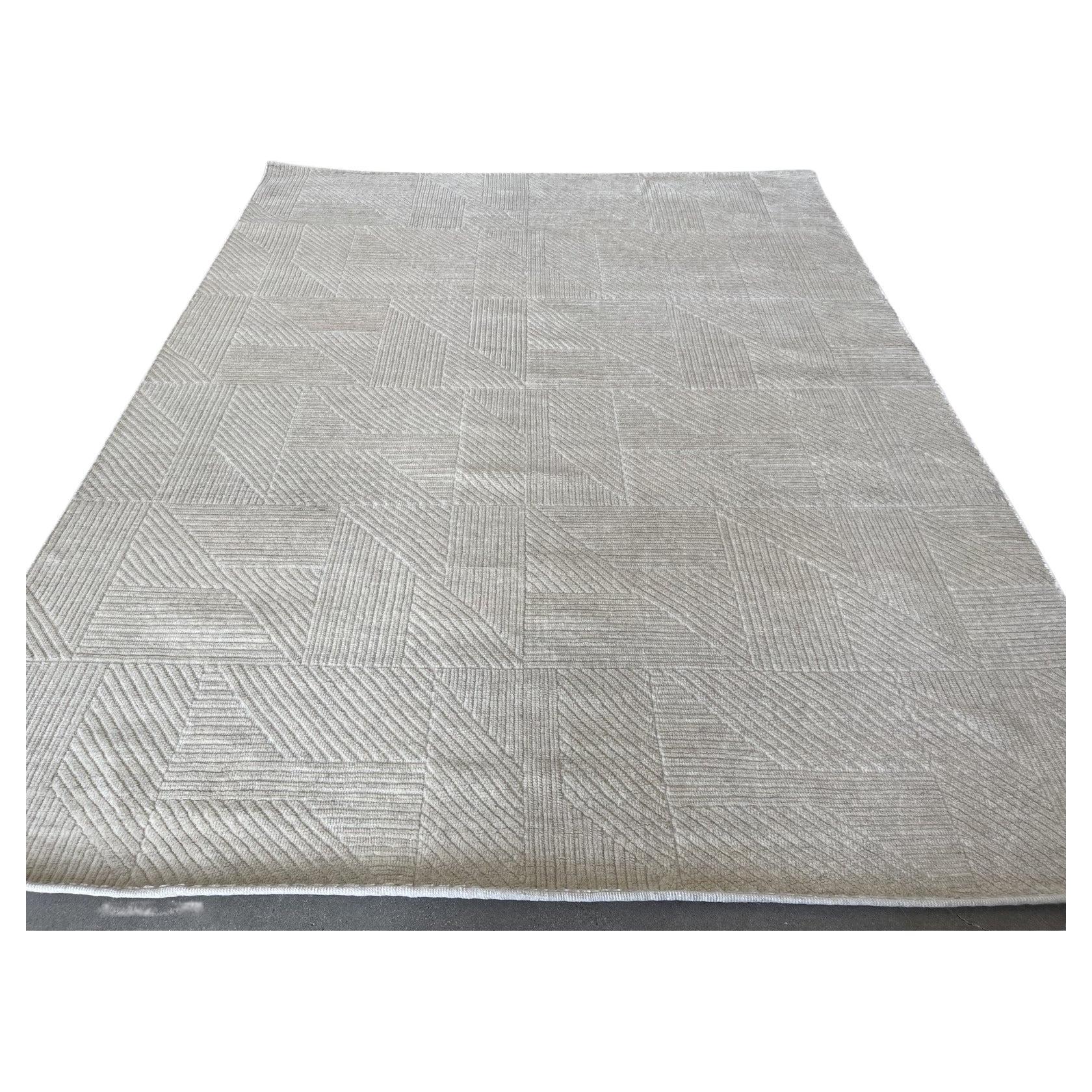 Ivory Wool Area Rug