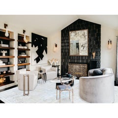 Ivory Wool Hand Knotted Vintage Persian Kerman Washed Out Evenly Worn Clean Rug