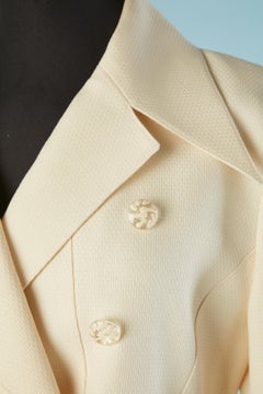 Ivory wool skirt-suit Karl Lagerfeld for Nieman Marcus
