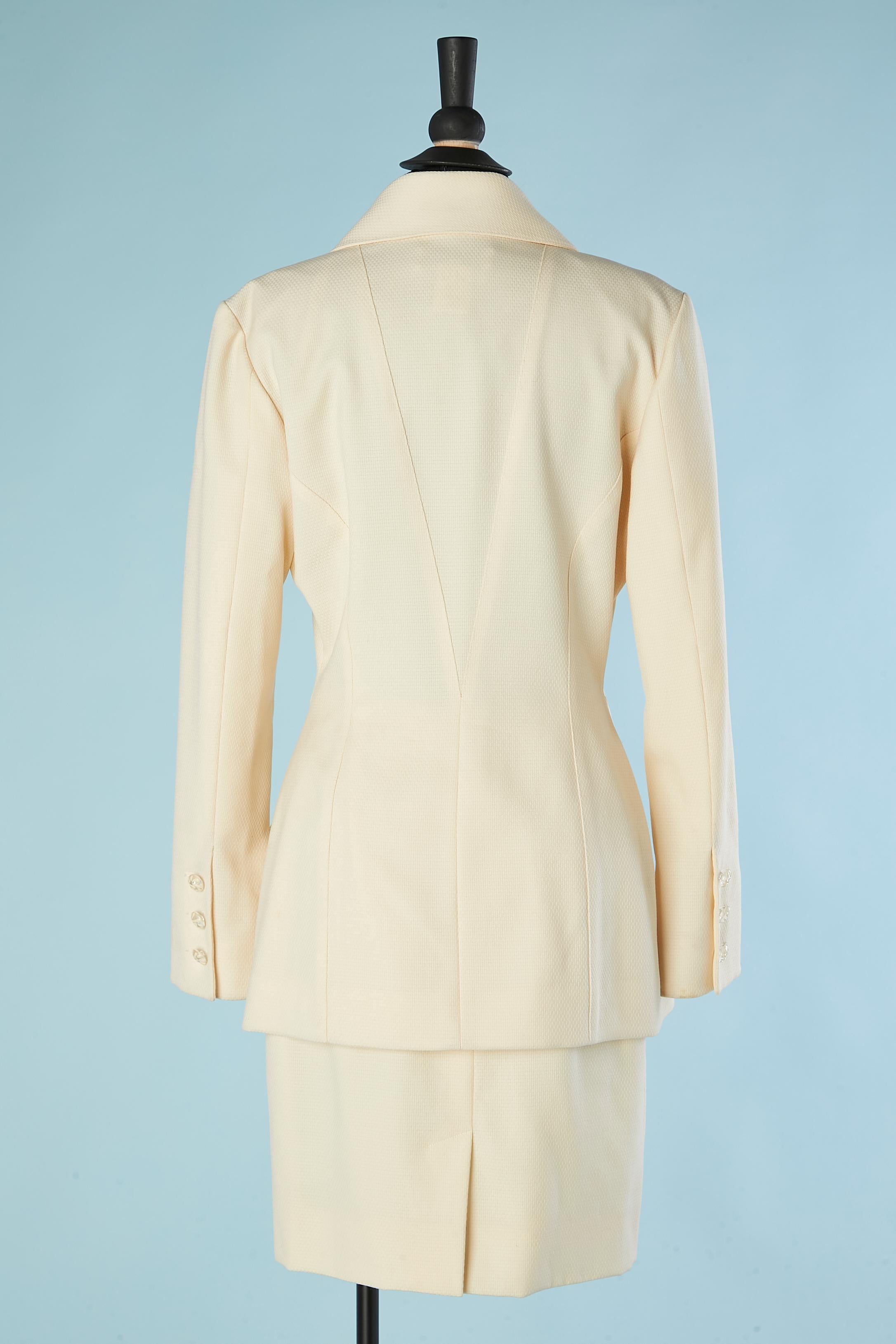 Women's Ivory wool skirt-suit Karl Lagerfeld for Nieman Marcus 