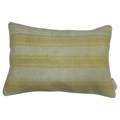 Ivory Yellow Indian Dhurrie Pillow