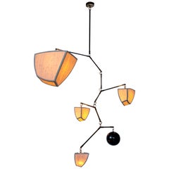 Vintage Bamboo Ivy 5:  A8CDF Mobile Chandelier, handmade by Andrea Claire Studio