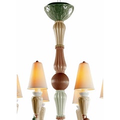 Ivy and Seed Hanging Ceiling Lamp with Eight Lights in Spices Hues