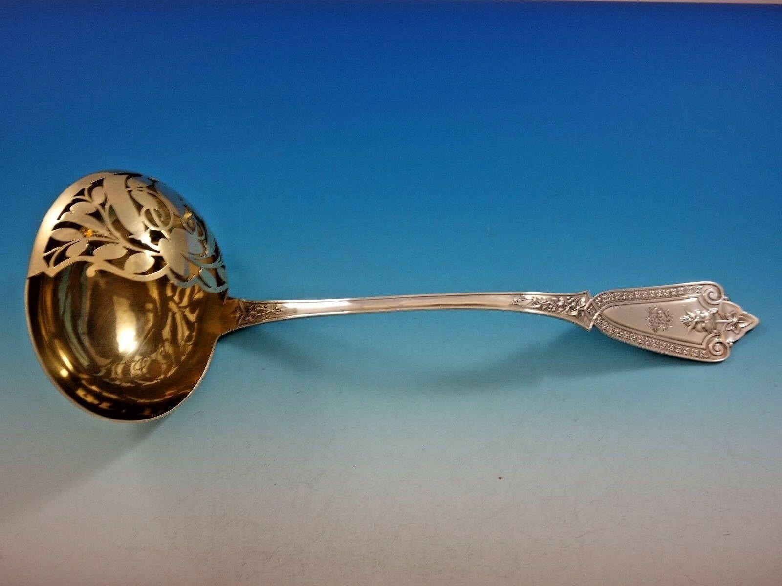Ivy by Whiting / Hebbard

Sterling silver soup ladle, gold-washed, 12