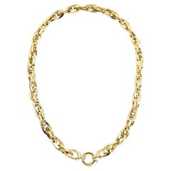 Ivy Chain Necklace, in 14K Yellow Gold, 31Gr. Unisex Chunky Jewelry