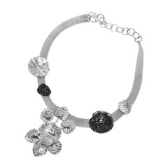 Ivy Choker in Silver and Gun Metal