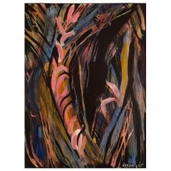Ivy Lysdal, Acryl auf Leinwand, Abstraktes Gemälde der Moderne, datiert 2005