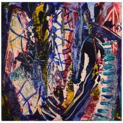 Ivy Lysdal, Acrilico su tela, Quadro astratto modernista, datato 2006