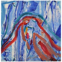 Ivy Lysdal, Acrilico su tela, Quadro astratto modernista, datato 2006
