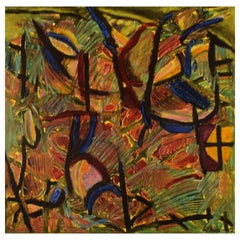 Ivy Lysdal, Acrylic on Canvas, Abstract Modernist Painting, Dated 2007