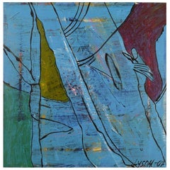 Ivy Lysdal, Acrilico su tela, Quadro astratto modernista, datato 2007