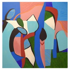 Ivy Lysdal, B 1937, Acrylic on Canvas, Abstract Composition, Late 20th Century