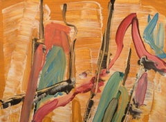 Ivy Lysdal, Acrylic on Canvas, Abstract Modernist Painting, Dated 2005