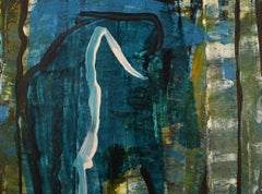 Ivy Lysdal, acrílico sobre lienzo, pintura modernista abstracta, fechada en 2005