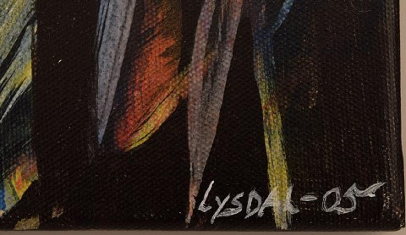 Ivy Lysdal, Acrylic on Canvas, Abstract Modernist Painting, Dated 2005 In Good Condition For Sale In Copenhagen, DK