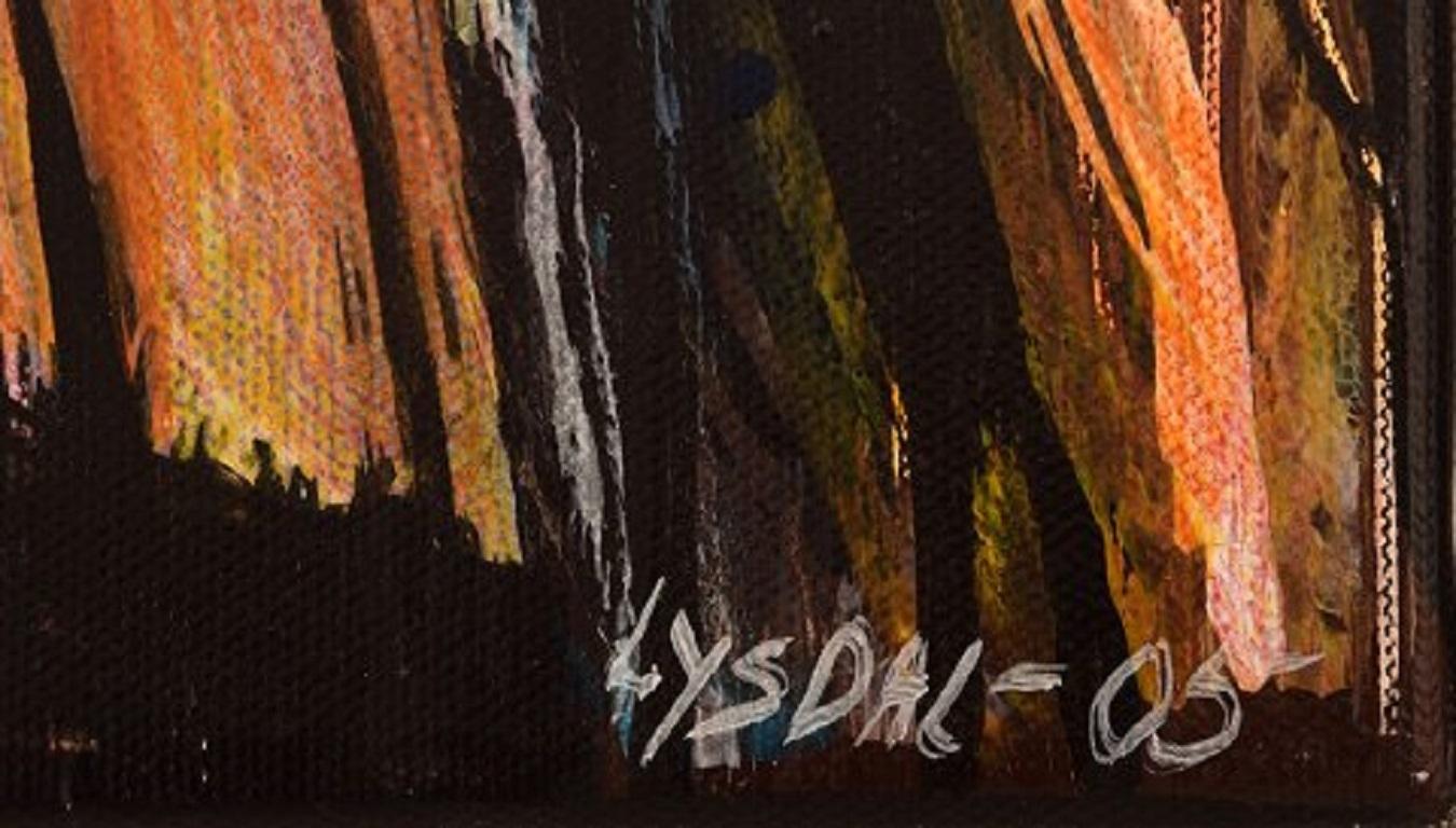 Ivy Lysdal, Acryl auf Leinwand, abstraktes, modernistisches Gemälde, datiert 2005 (Dänisch) im Angebot