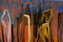 Ivy Lysdal, Acrylic on Canvas, Abstract Modernist Painting, Dated 2008