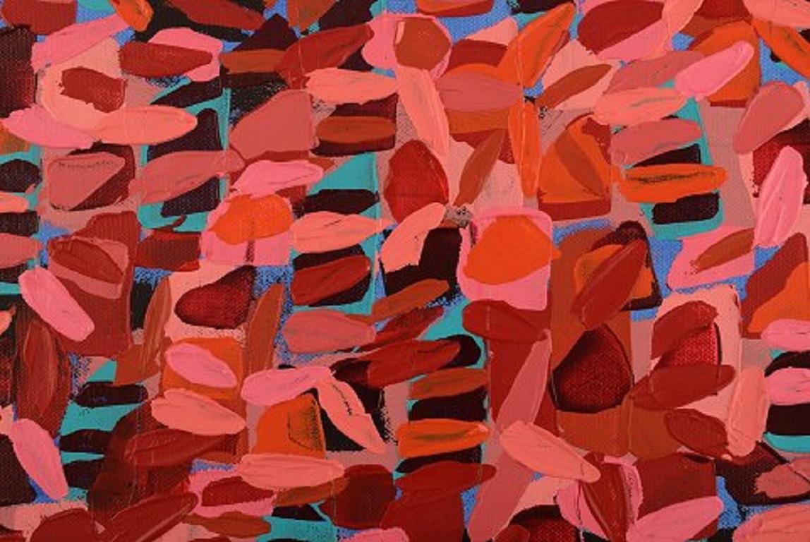 Ivy Lysdal, nacida en 1937. Acrílico sobre lienzo. Pintura Modernista Abstracta. Fechado en 2013 Moderno en venta