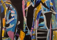 Ivy Lysdal, Acrylic on Canvas, Abstract Modernist Painting, Late 20th Century