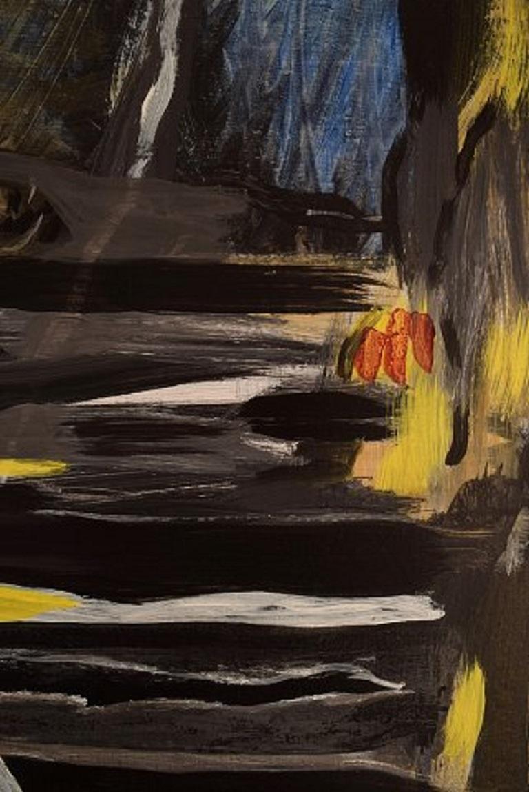 Ivy Lysdal, Acryl auf Leinwand, abstraktes, modernistisches Gemälde, spätes 20. Jahrhundert (Moderne) im Angebot