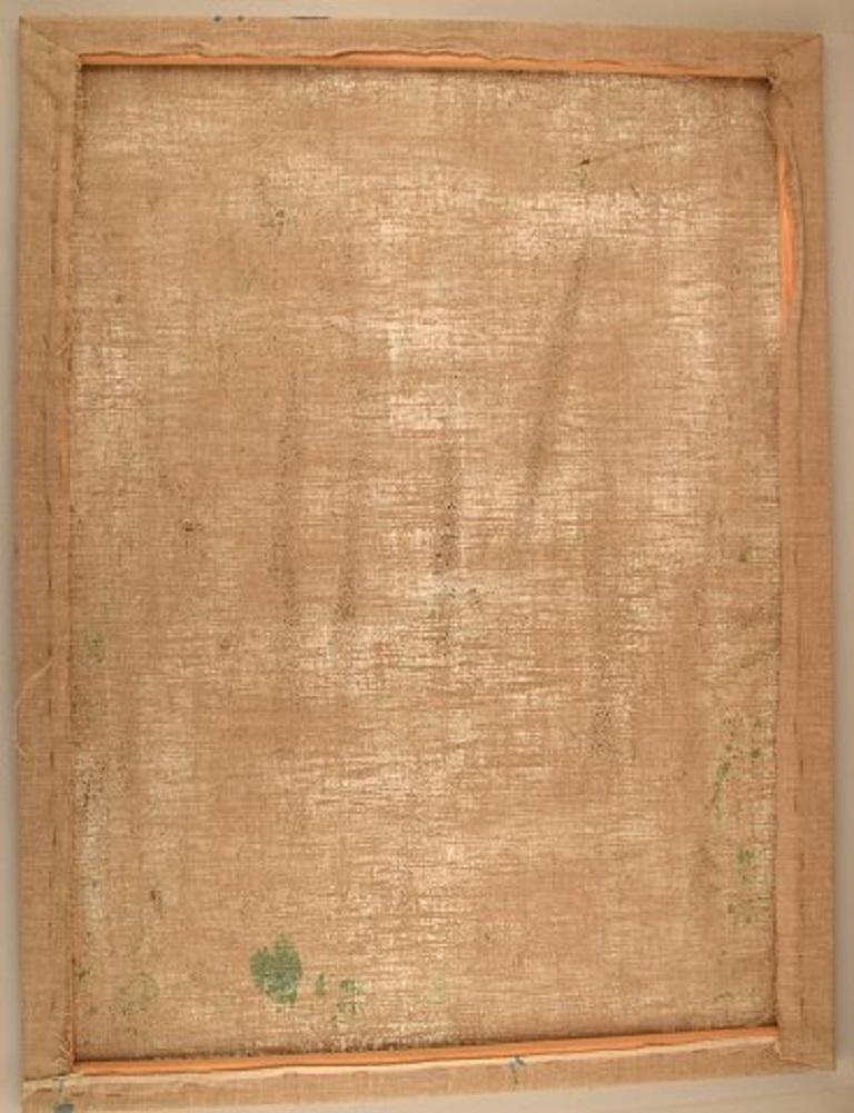 Ivy Lysdal, Acryl auf Leinwand, abstraktes, modernistisches Gemälde, spätes 20. Jahrhundert im Zustand „Gut“ im Angebot in Copenhagen, DK