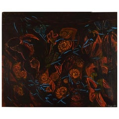 Ivy Lysdal, b 1937, Acrylic on Canvas, Modernist Painting, Dated 1997