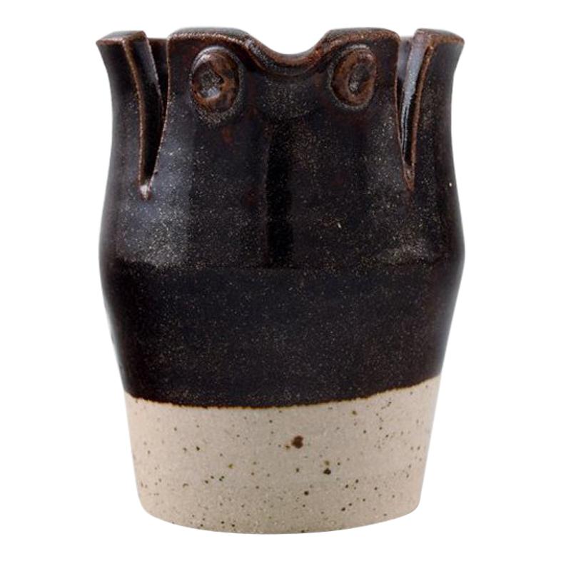Ivy Lysdal, b. 1937, Danish Ceramist and Painter, Abstract Unique Sculpture