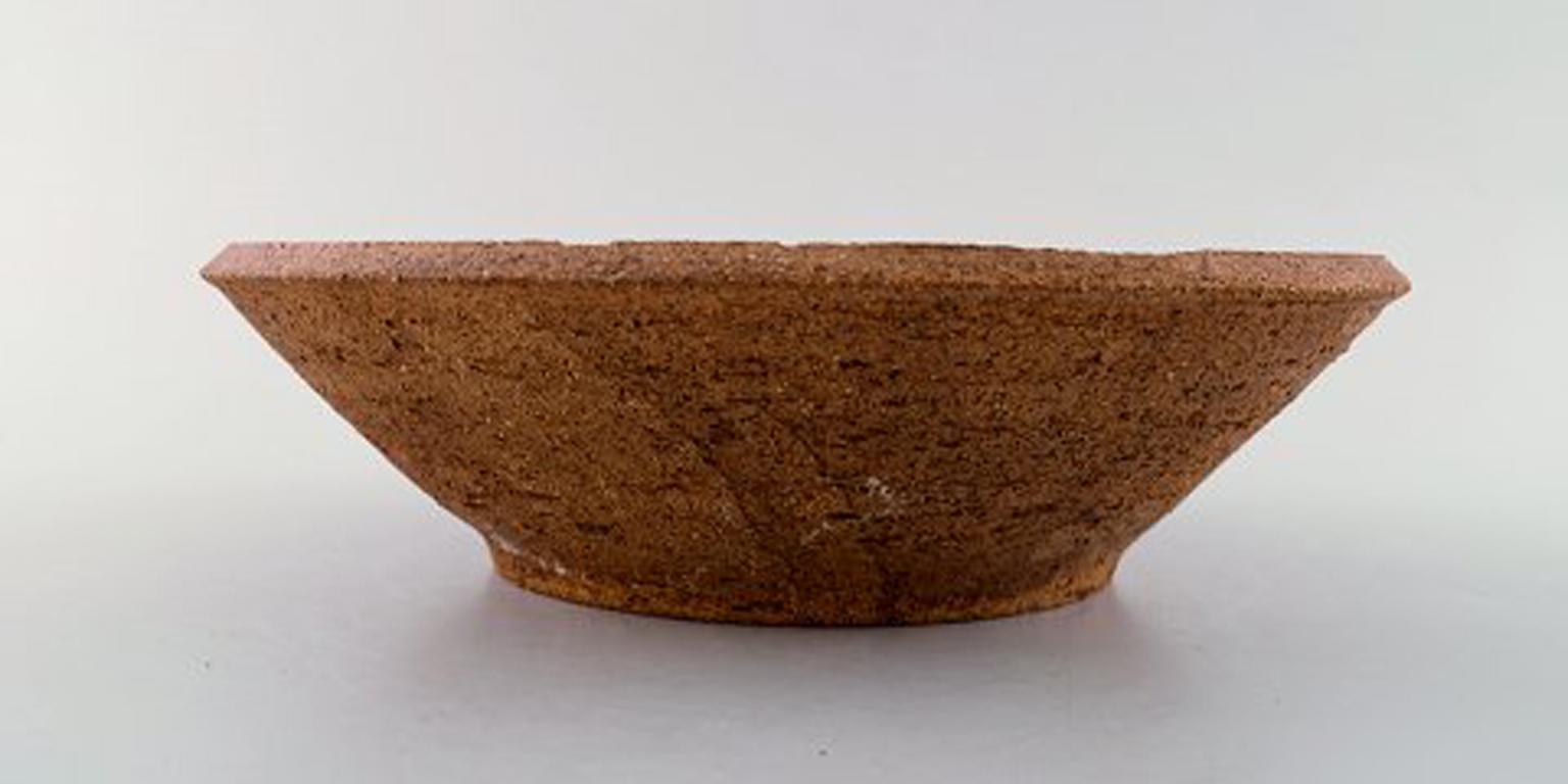 Ivy Lysdal, Danish Ceramist and Painter, Unique Bowl in Glazed Ceramics In Good Condition In Copenhagen, DK