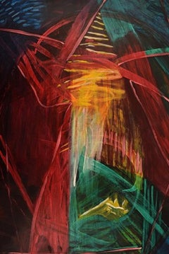 Ivy Lysdal, Gouache on Cardboard, Abstract Modernist Painting