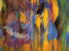Ivy Lysdal, B 1937, Gouache on Cardboard, Abstract Modernist Painting