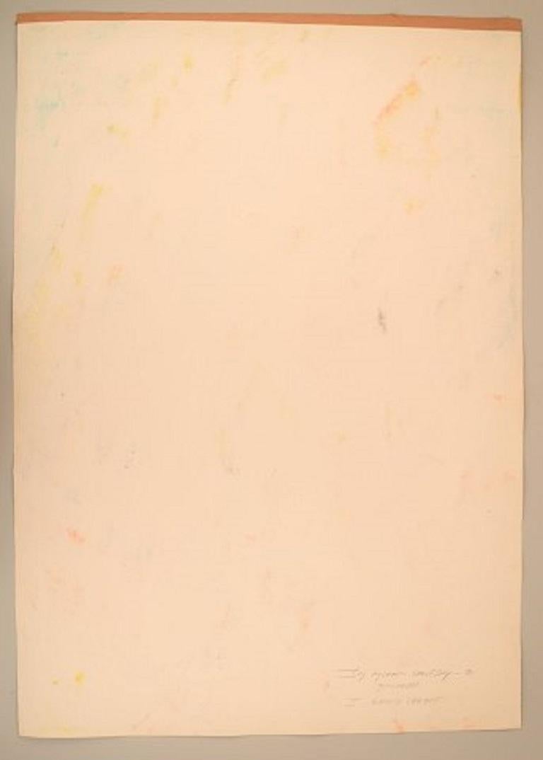 Danese Ivy Lysdal, nato nel 1937, Guazzo su cartone, Pittura astratta modernista in vendita