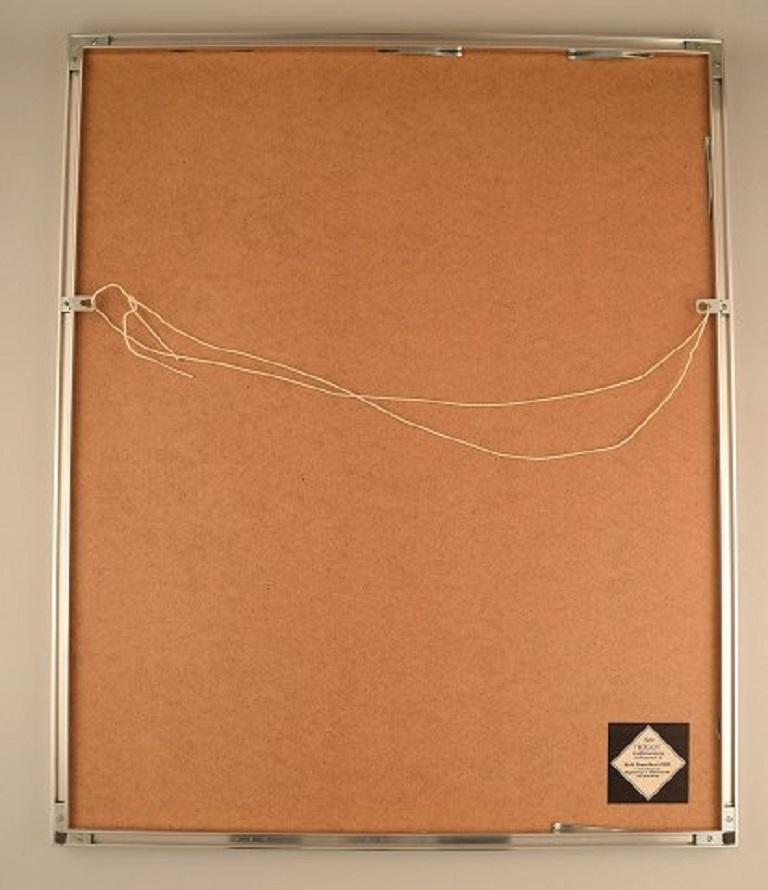 Ivy Lysdal, Gouache auf Papier, abstraktes modernistisches Gemälde, datiert 1992 (Ende des 20. Jahrhunderts) im Angebot
