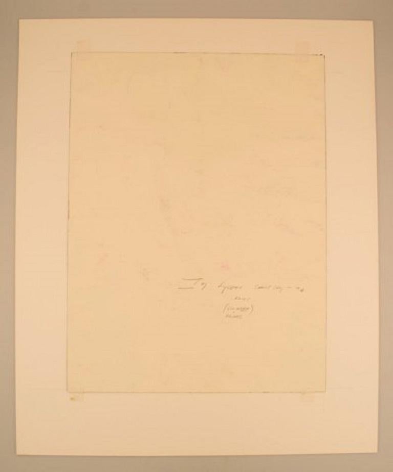 Ivy Lysdal, Gouache auf Papier, abstraktes modernistisches Gemälde, datiert 1996 (Ende des 20. Jahrhunderts) im Angebot