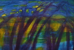 Ivy Lysdal, Gouache on Cardboard, Abstract Modernist Painting