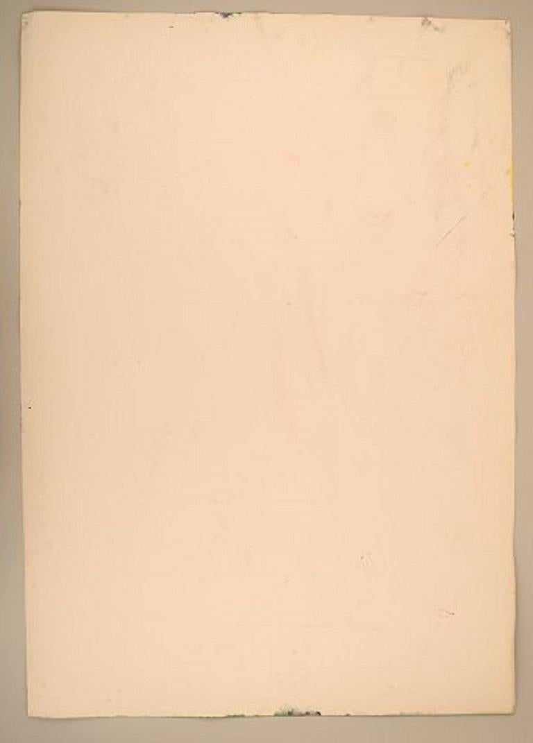 Danese Ivy Lysdal, Guazzo su cartone, Pittura astratta modernista, fine XX secolo in vendita