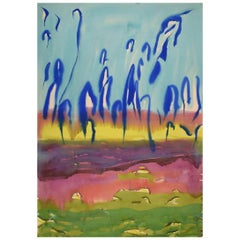 Ivy Lysdal, Guazzo su cartone, Pittura astratta modernista, fine XX secolo