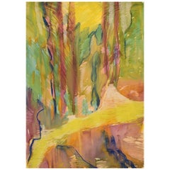 Ivy Lysdal, Guazzo su cartone, Pittura astratta modernista, fine XX secolo