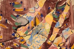 Ivy Lysdal, Mixed-Media on Cardboard, Abstract Modernist Painting