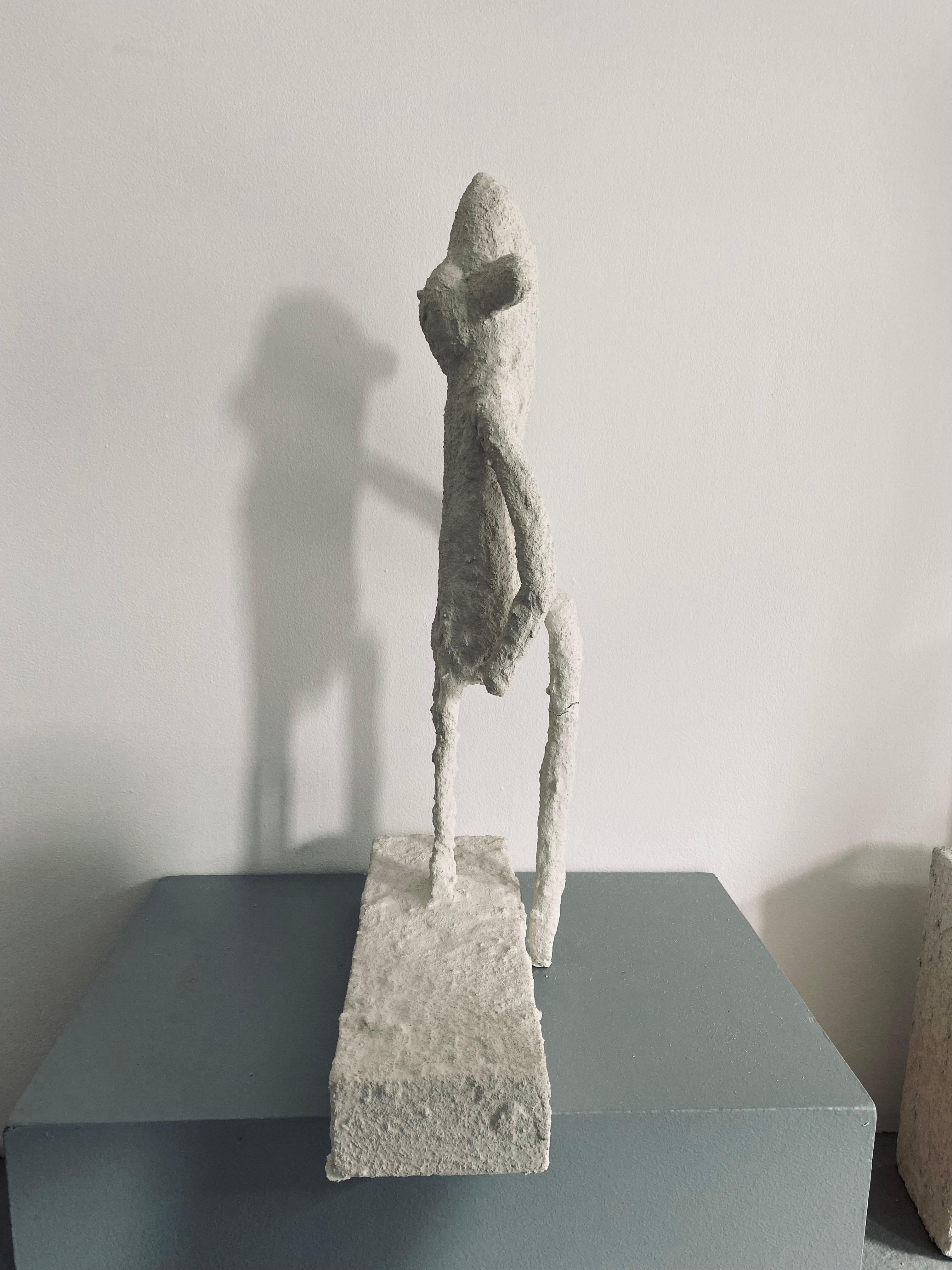 Cement Totem: 'The Tribe #17' - Sculpture by Ivy Naté