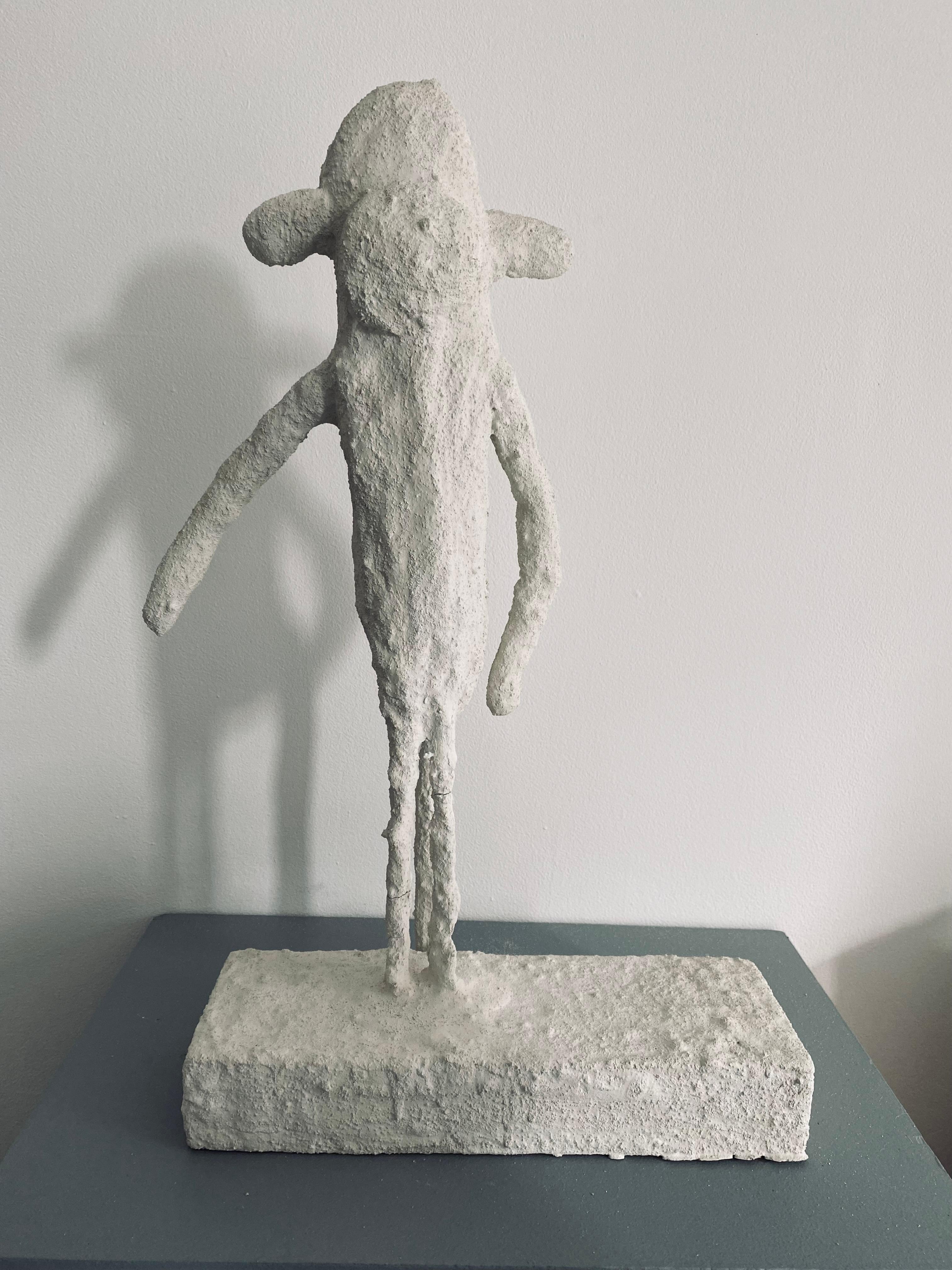 Ivy Naté Figurative Sculpture - Cement Totem: 'The Tribe #17'