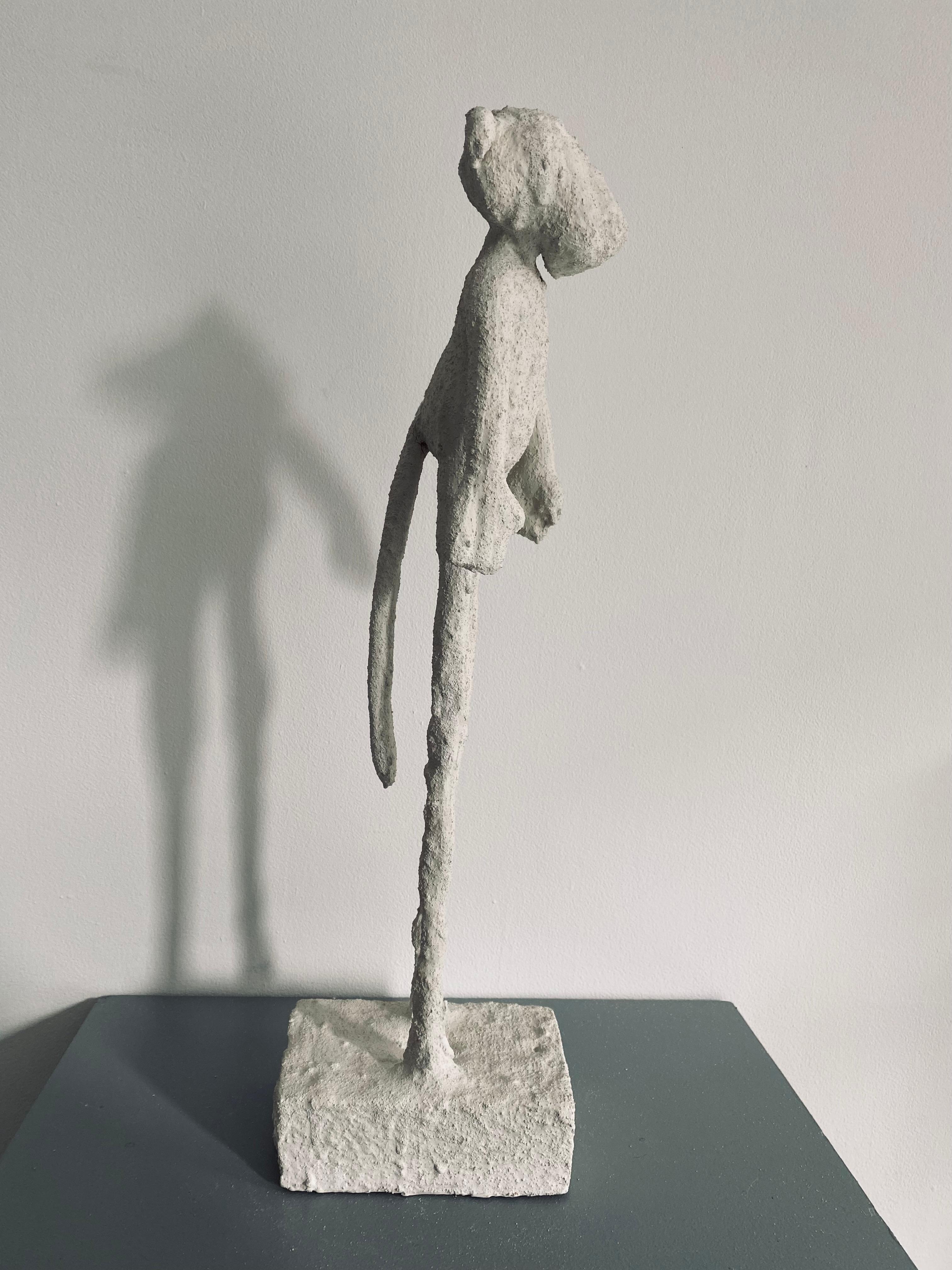 Cement Totem: 'The Tribe #22' - Gray Abstract Sculpture by Ivy Naté