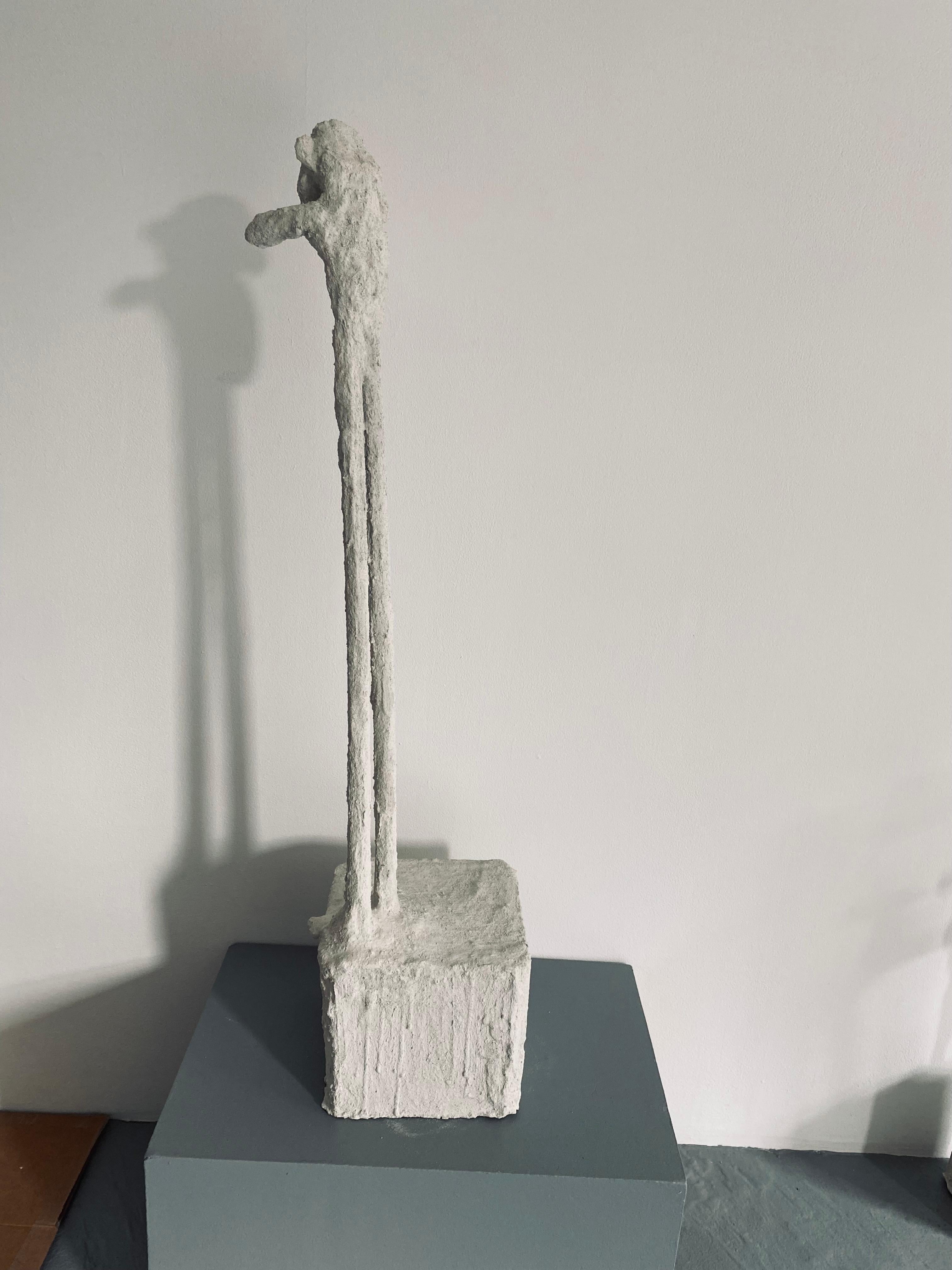 Cement Totem: 'The Tribe #33' - Contemporary Mixed Media Art by Ivy Naté